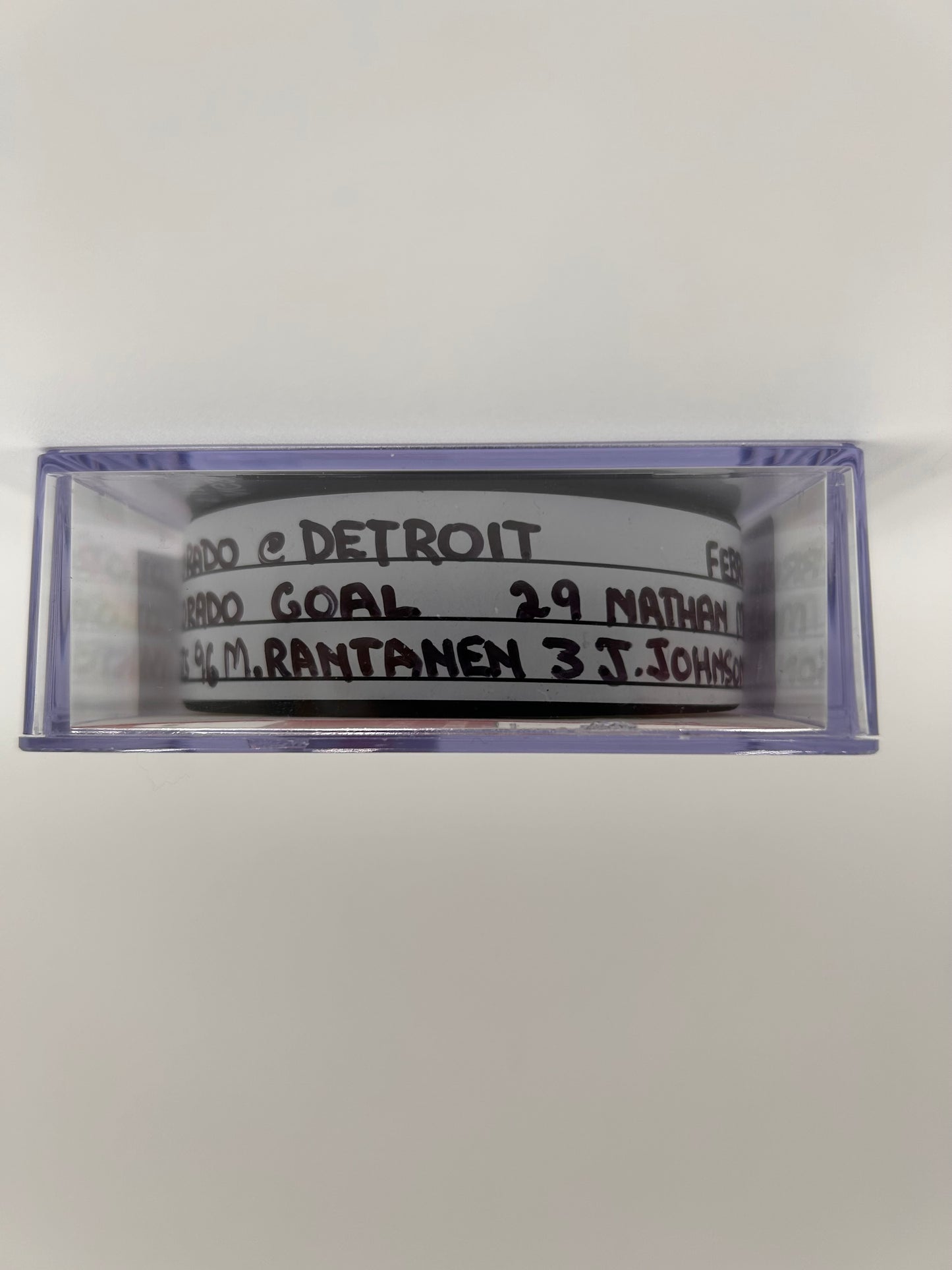 Colorado Avalanche Goal Puck #29 Nathan MacKinnon