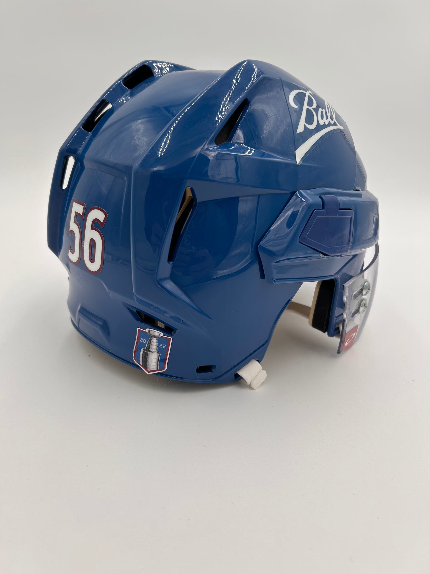 Colorado Avalanche 2021/22 Stanley Cup Finals Game Worn Away Helmets