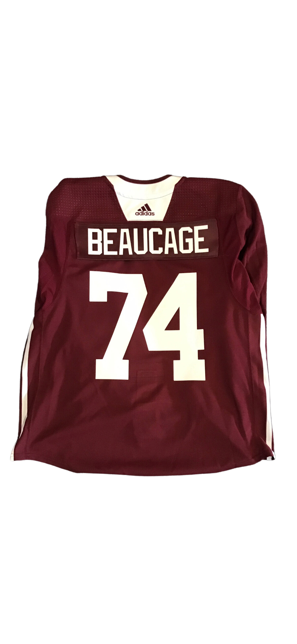 Used Colorado Avalanche Size 56 Maroon Camp Practice Jersey