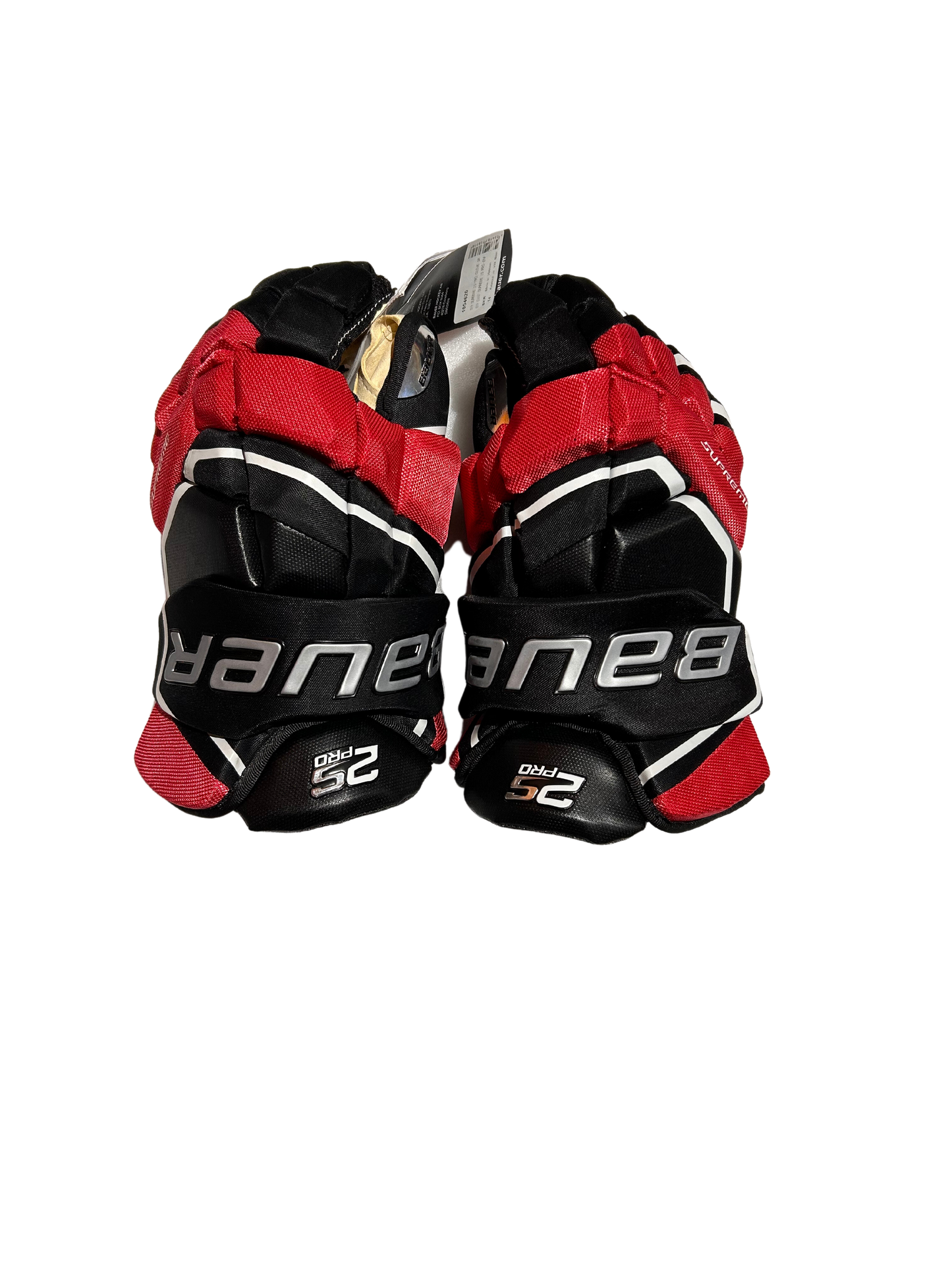 New Red & Black 14" Bauer 2S Pro Gloves