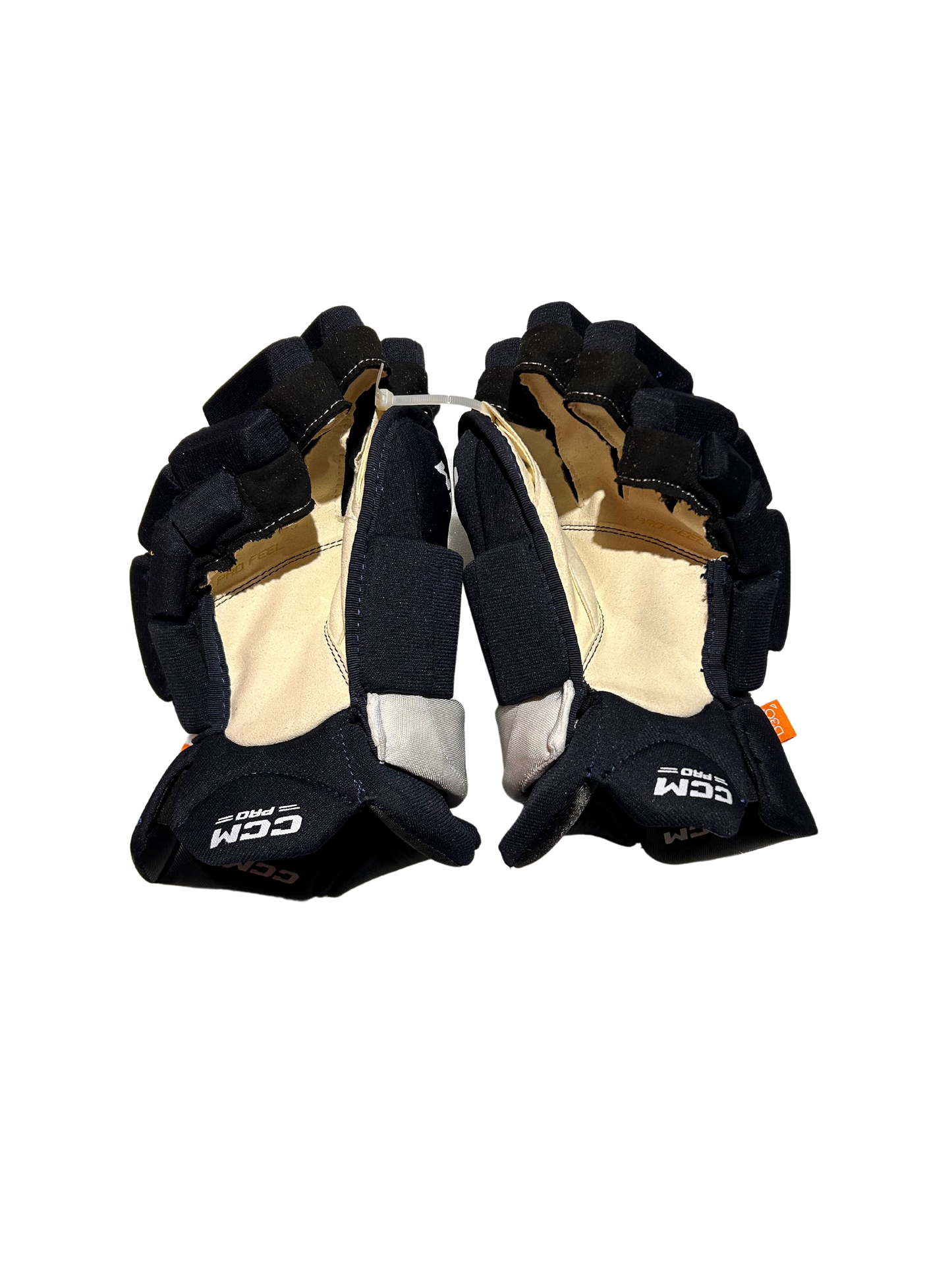 New Navy & White Team Issued Colorado Avalanche 14" CCM Jetspeed Gloves