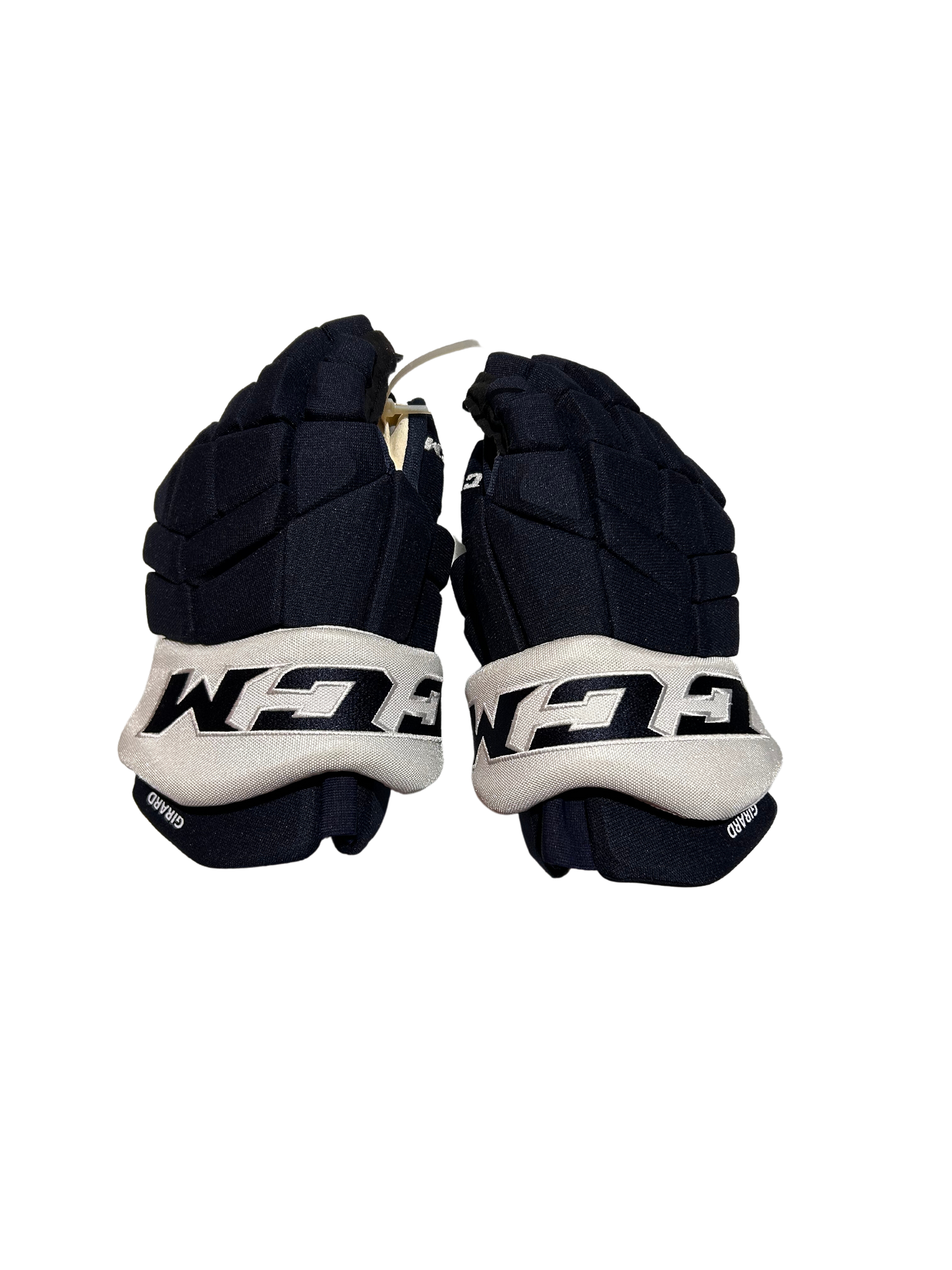 New Navy & White Colorado Avalanche 14" CCM HGTK Gloves (Multiple Players)
