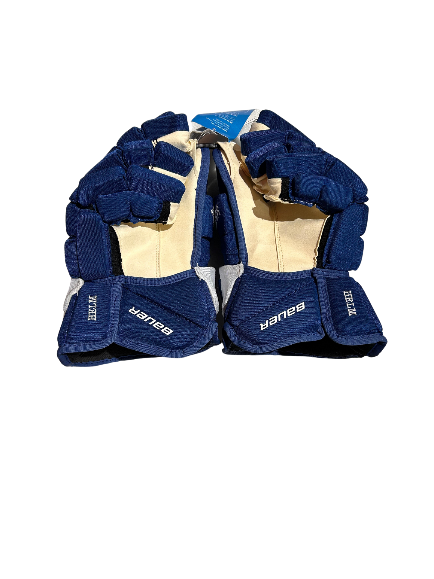 New Helm Blue Colorado Avalanche 14" Bauer Ultrasonic Gloves (Extended or Short Cuff)