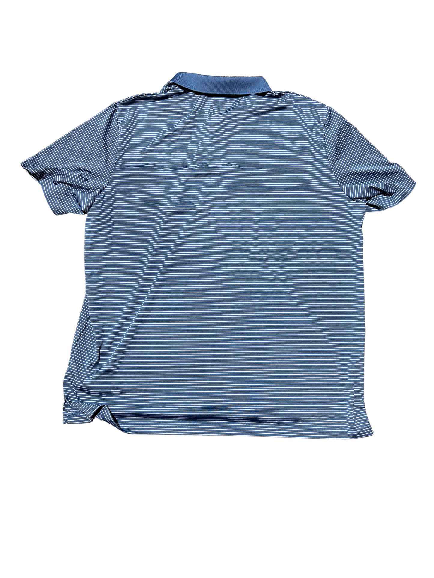 Colorado Avalanche Blue Striped Adidas Golf Polo