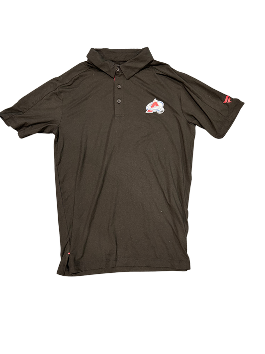 Colorado Avalanche Black Fanatics Golf Polo