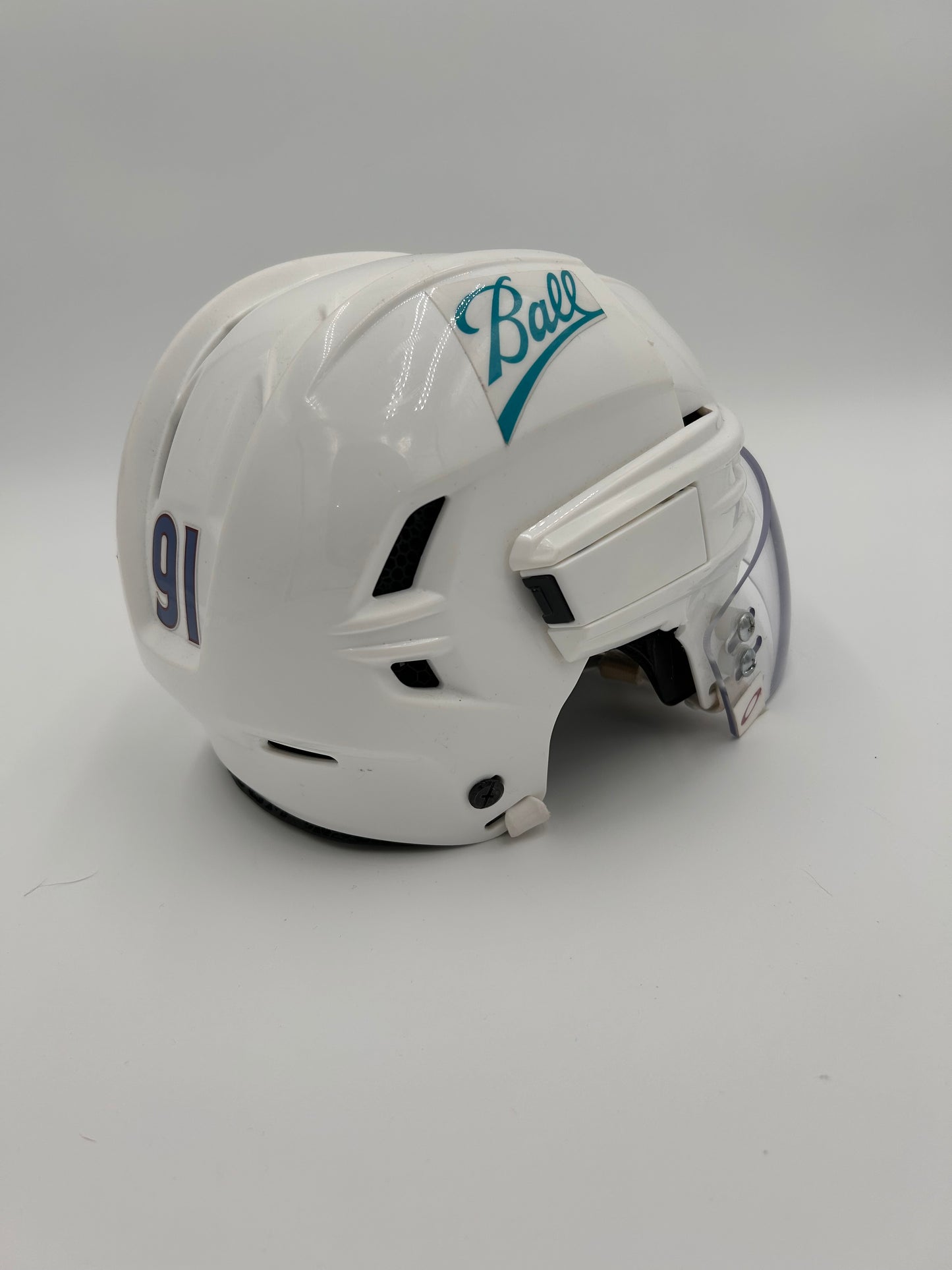 Colorado Avalanche 2021/22 Stanley Cup Finals Game Worn Away Helmets