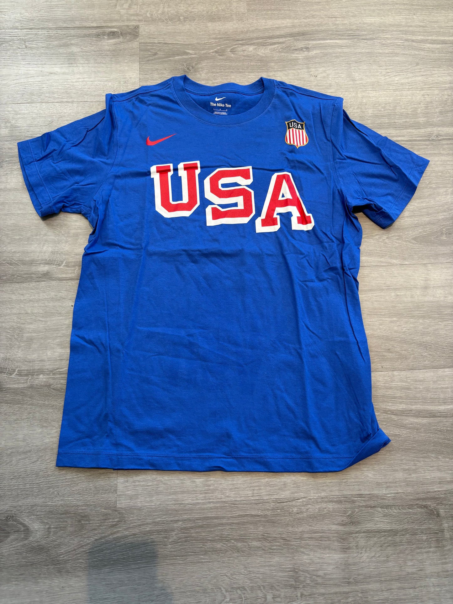 New Team USA Blue Nike Short Sleeve Shirt (Large)