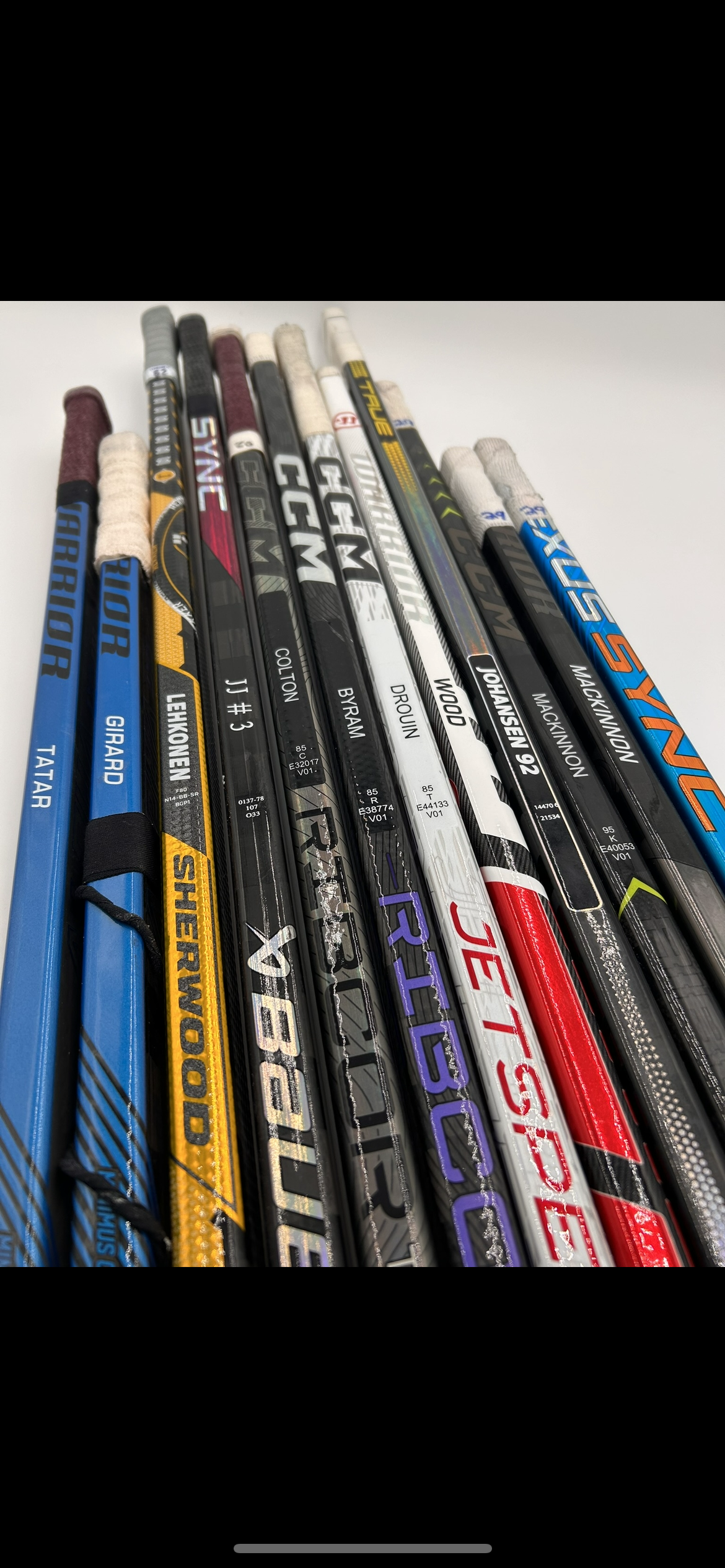 Colorado Avalanche Game-Used Sticks