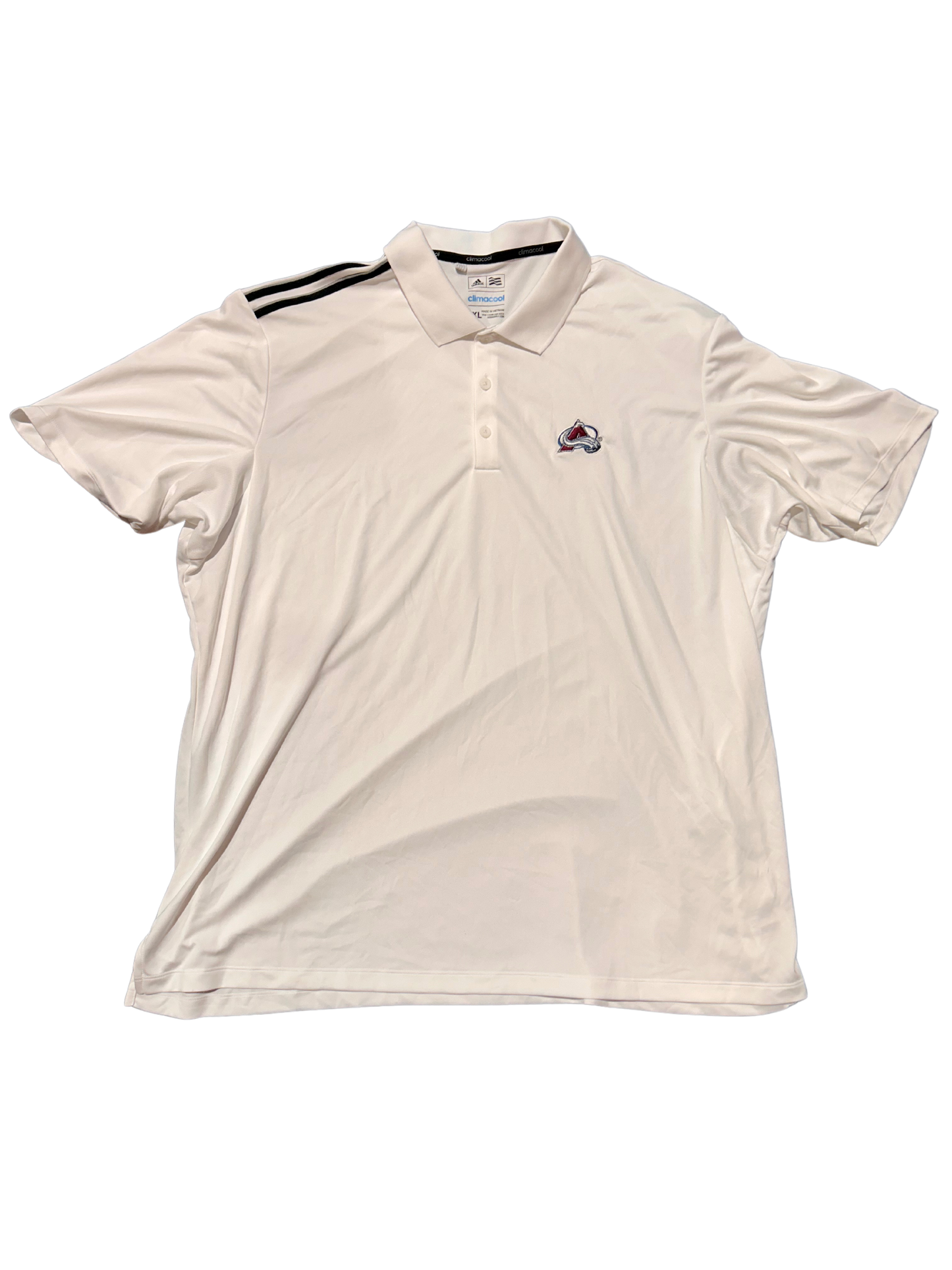 Colorado Avalanche White Golf Polo