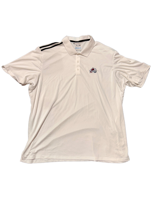 Colorado Avalanche White Golf Polo