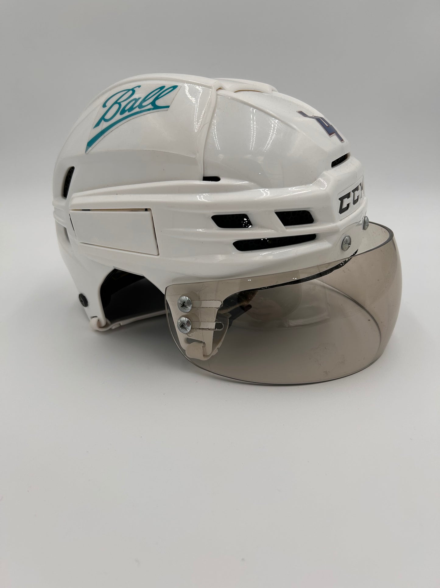 Colorado Avalanche 2021/22 Stanley Cup Finals Game Worn Away Helmets