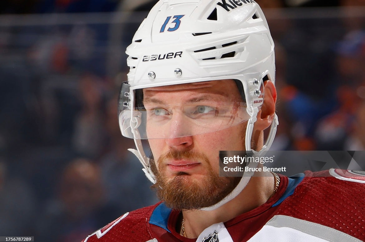 Valeri Nichushkin 2023/24 Colorado Avalanche Game Worn Away Helmet