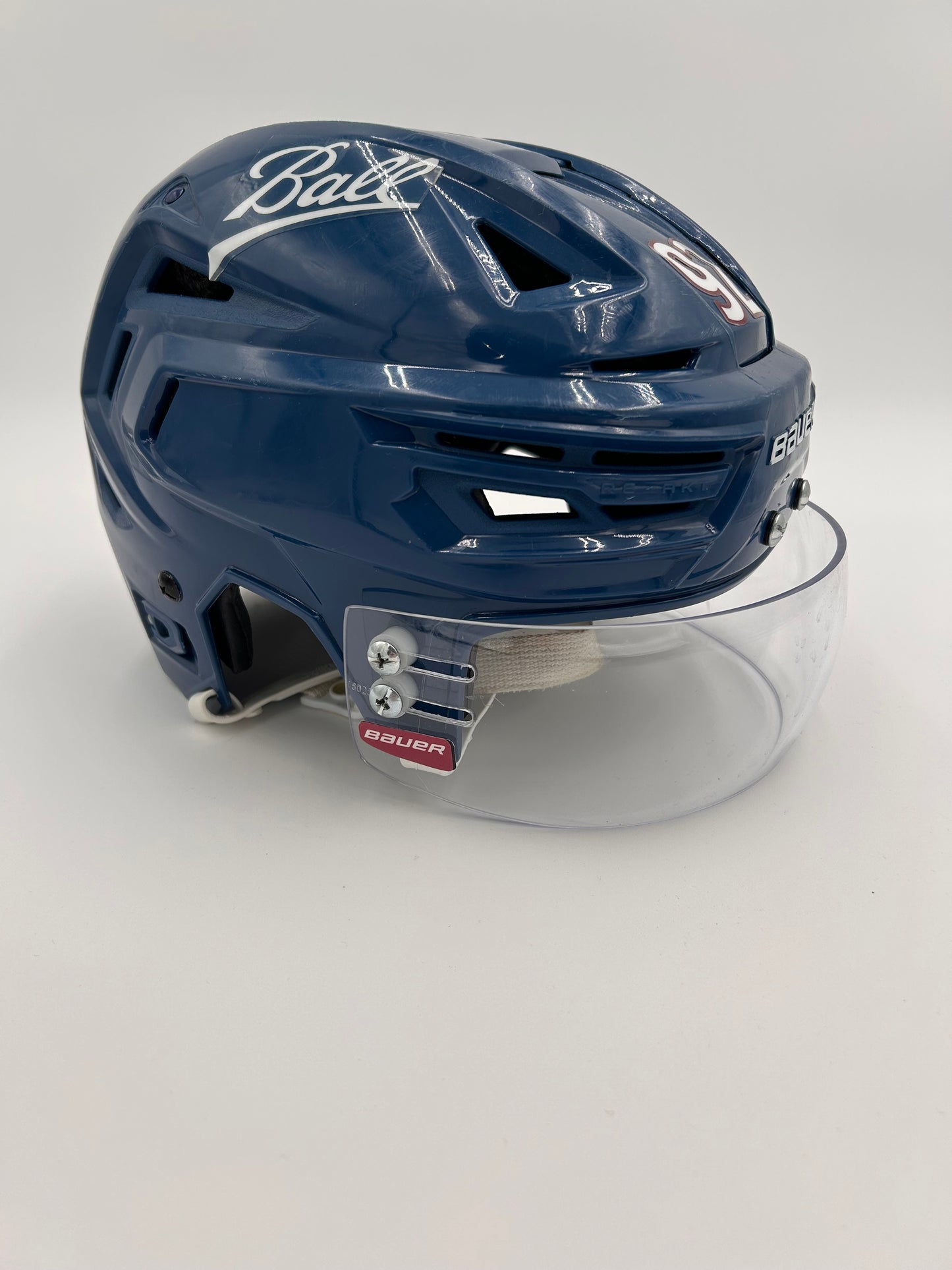 Colorado Avalanche 2021/22 Stanley Cup Finals Game Worn Away Helmets