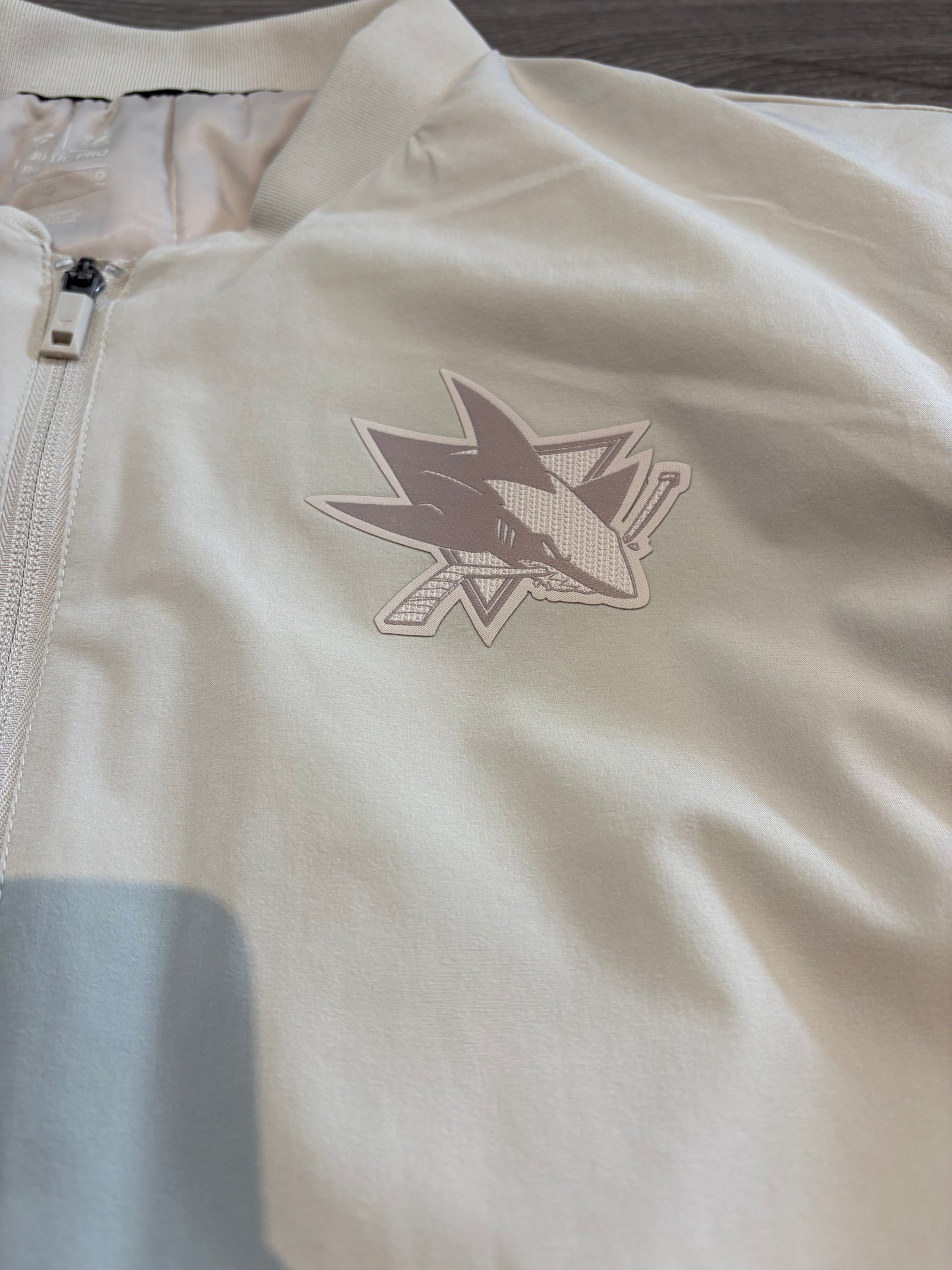 San Jose Sharks Tan Team Issued Men's Jacket