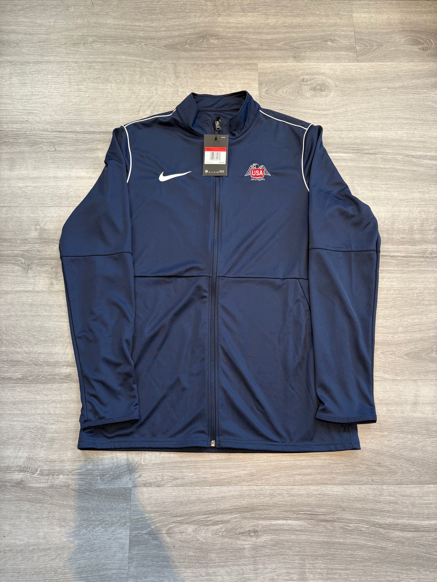 New Nike Team USA Retro Logo Full Zip Light Weight Jacket