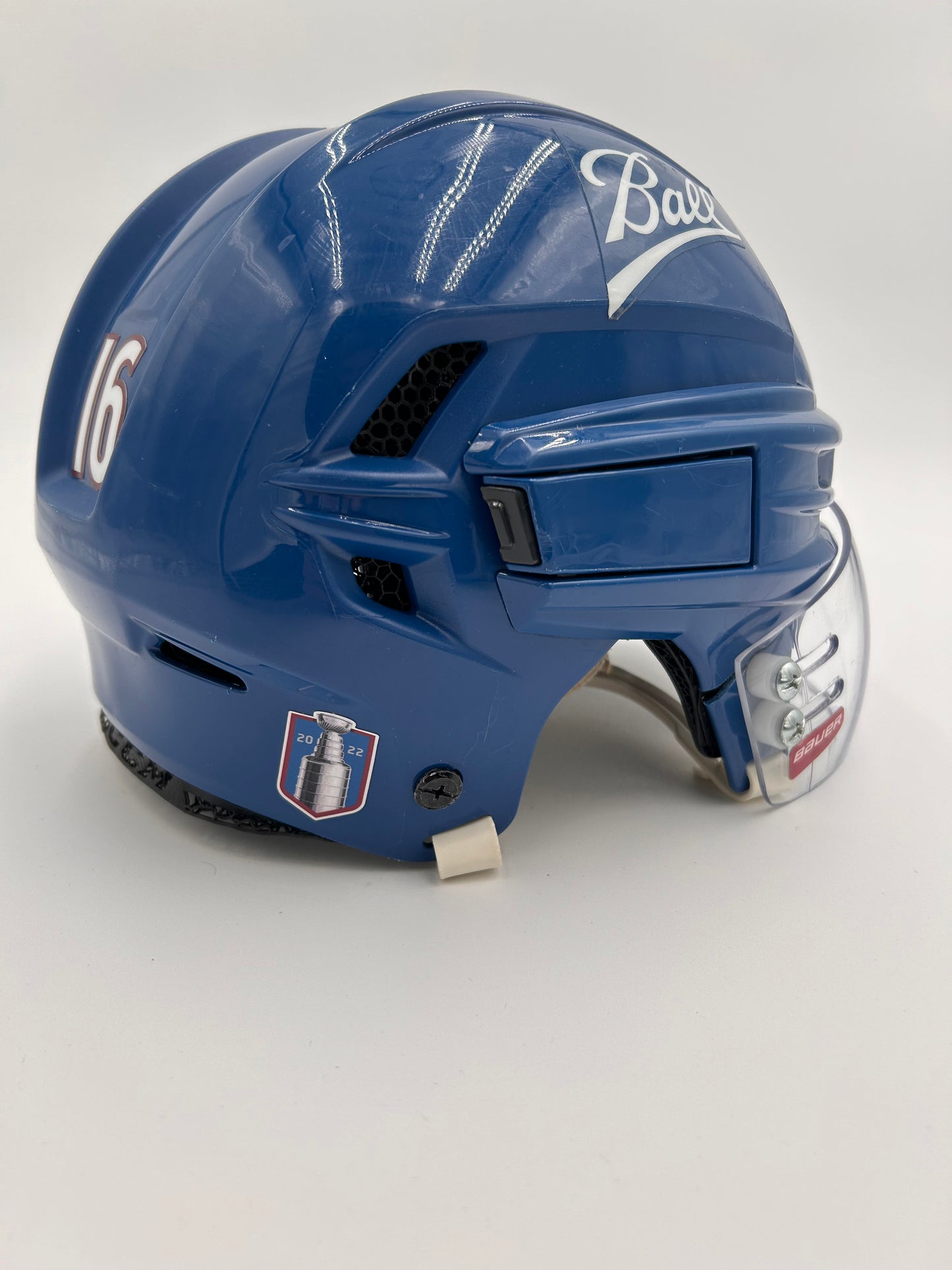 Colorado Avalanche 2021/22 Stanley Cup Finals Game Worn Away Helmets