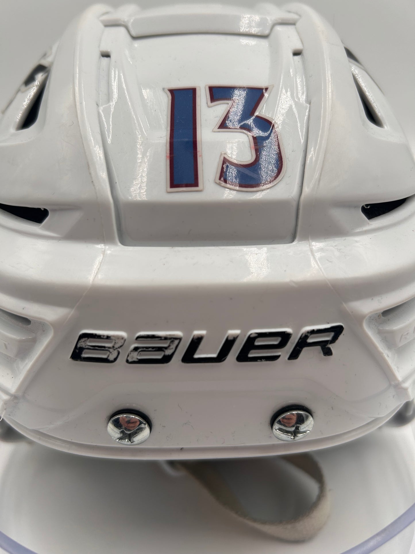 Valeri Nichushkin 2023/24 Colorado Avalanche Game Worn Away Helmet