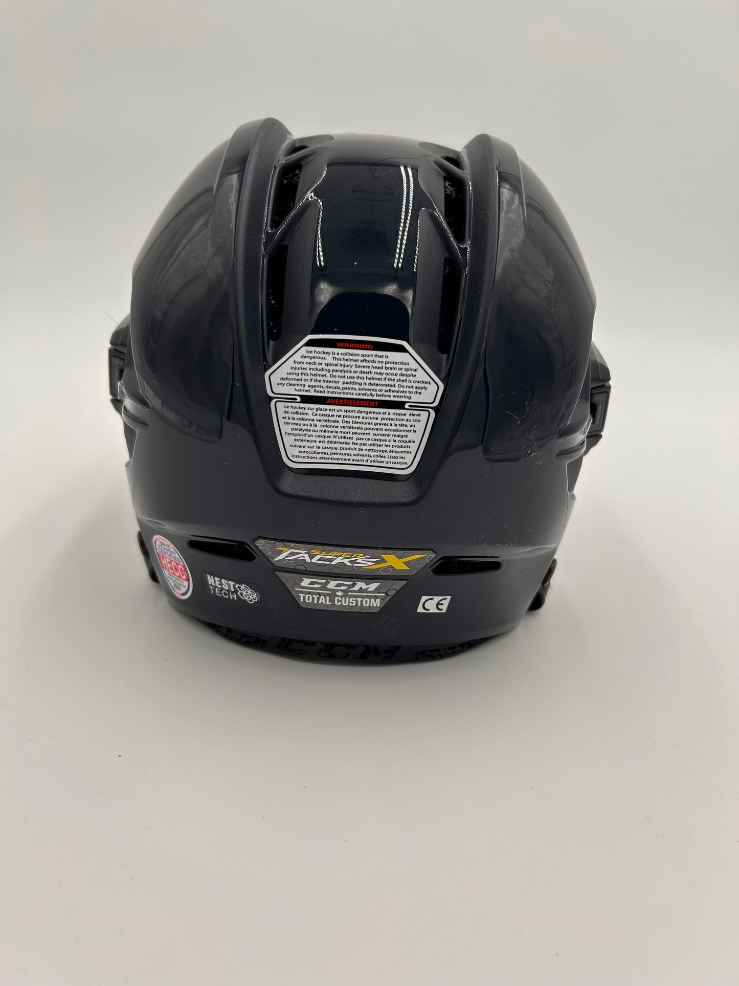 New Colorado Avalanche Prostock CCM Tacks X Total Custom “Dark Navy” Helmet