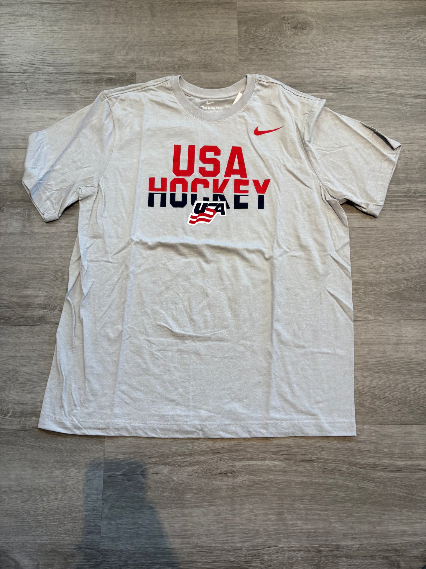New Team USA Gray Nike Short Sleeve Shirt (Large)
