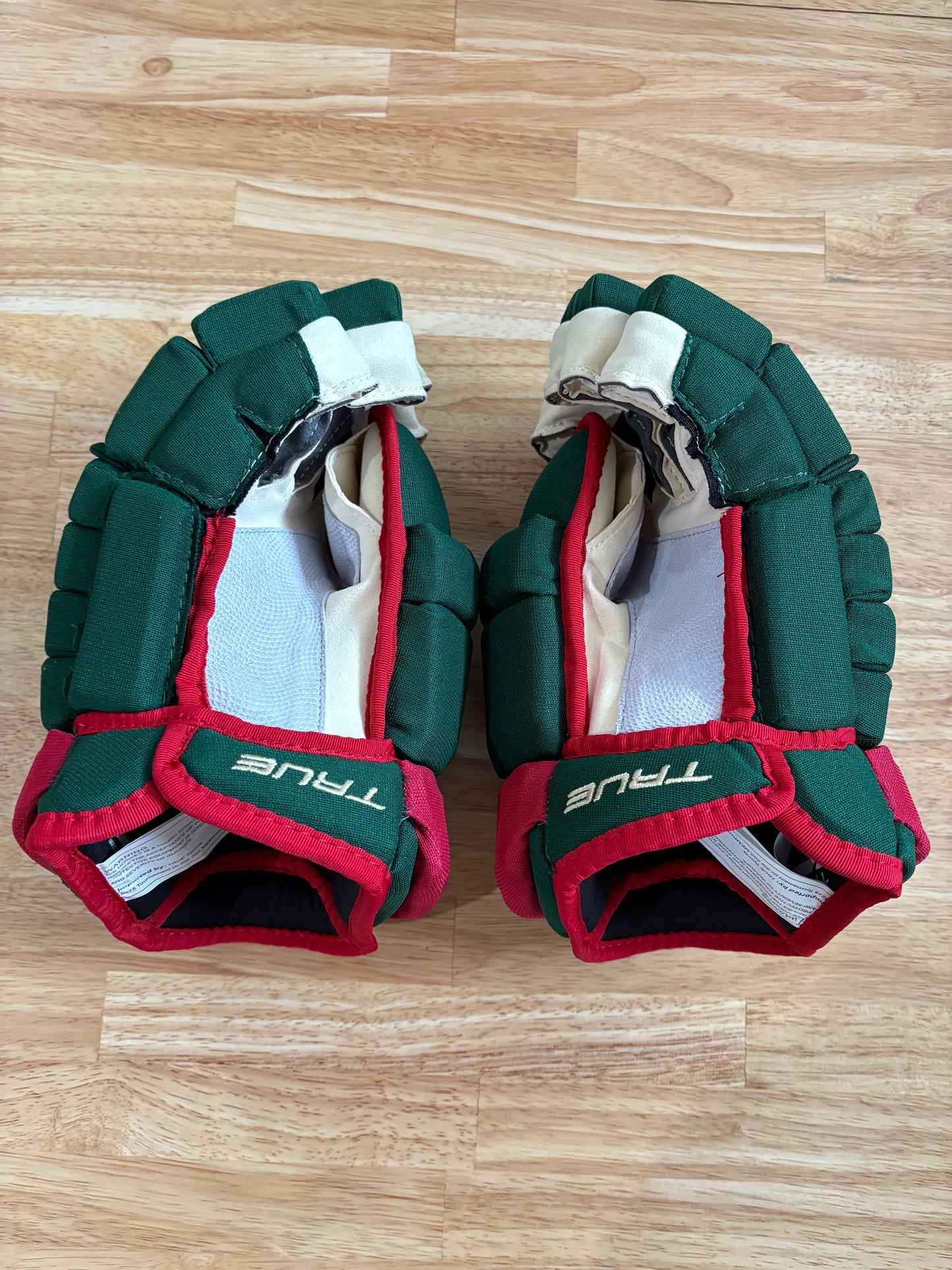 New Minnesota Wild True 13.5" Pro Stock Rossi Pro 4-Roll Gloves