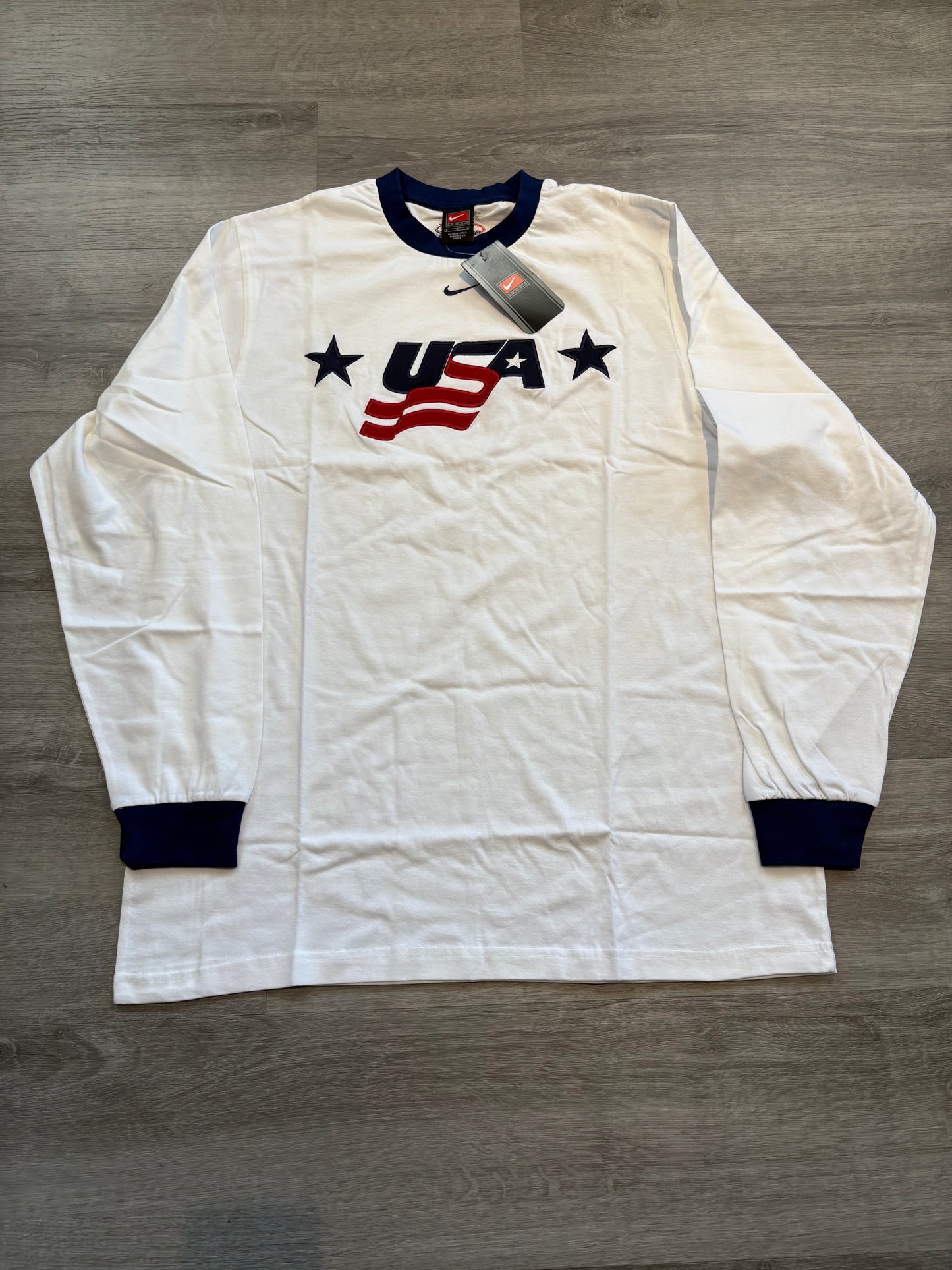 New Team USA White Nike Long Sleeve Shirt (Large)
