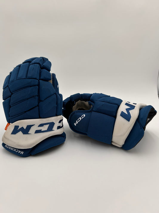 Nathan MacKinnon Colorado Avalanche 2023/24 Game Worn Gloves