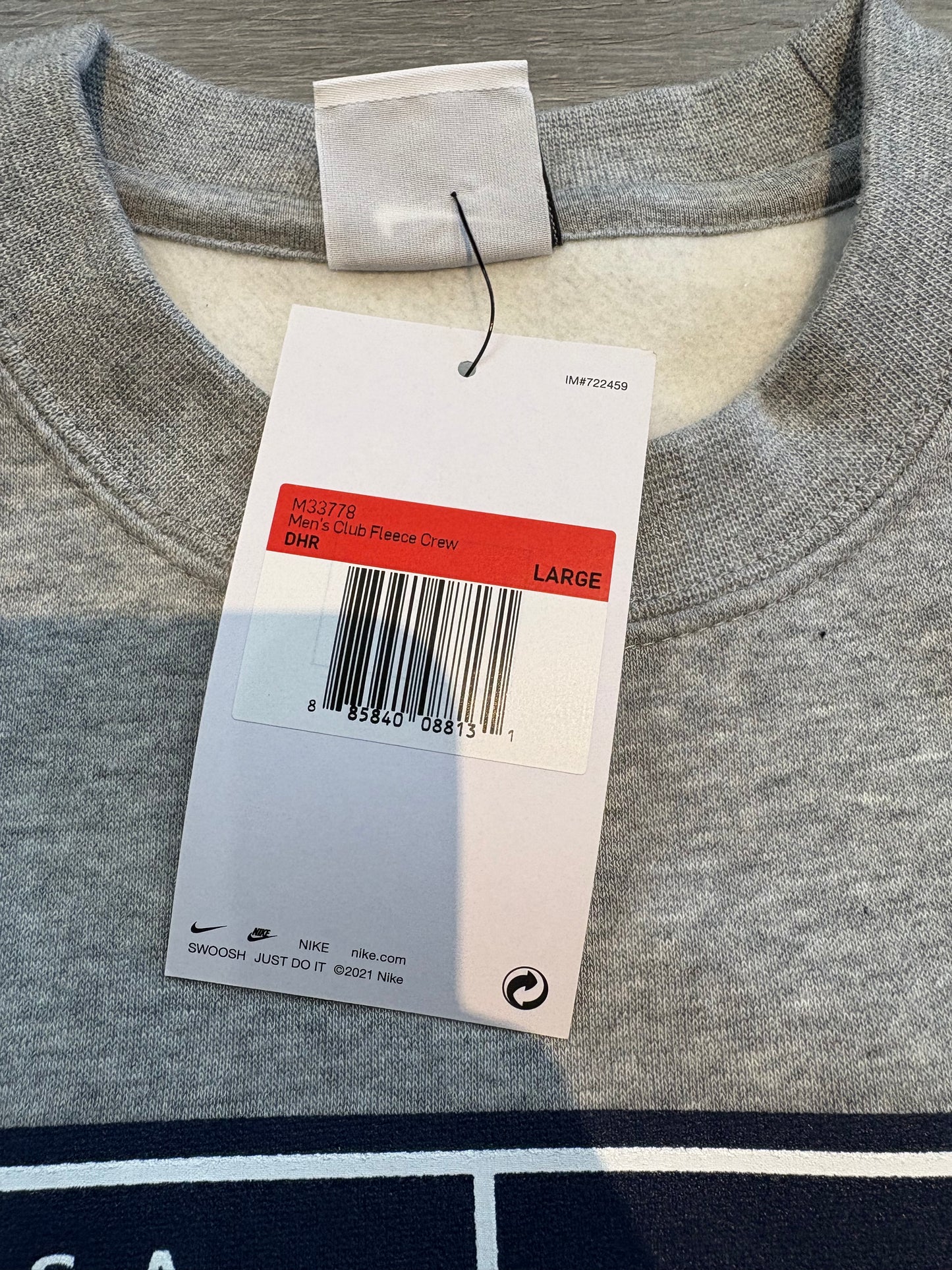 New Team USA Gray Nike Pullover (Large)