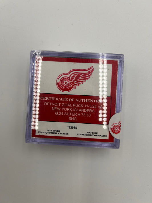 Pius Suter Detroit Red Wings Goal
