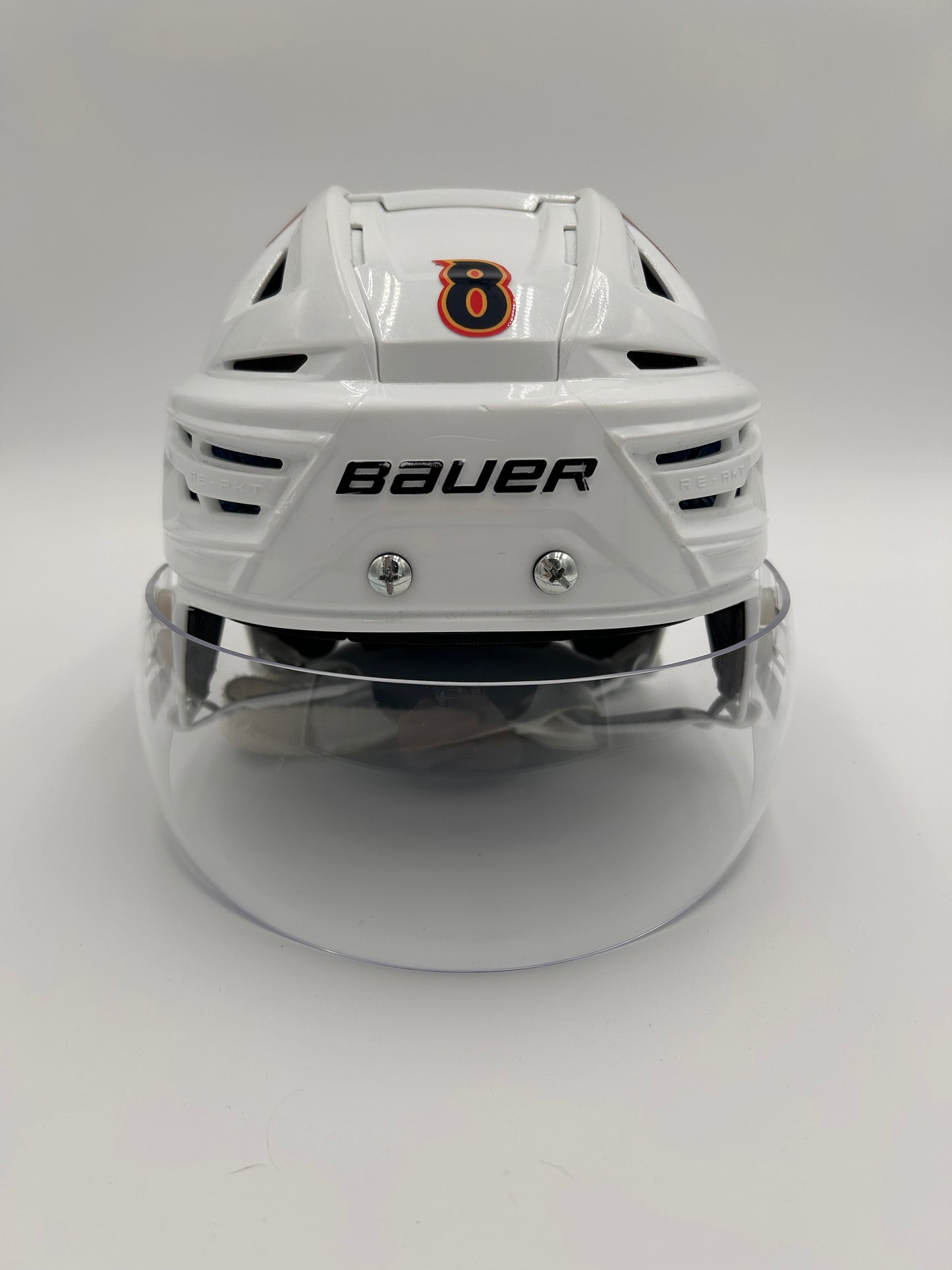 Cale Makar 2022/23 Game Worn Reverse Retro Helmet