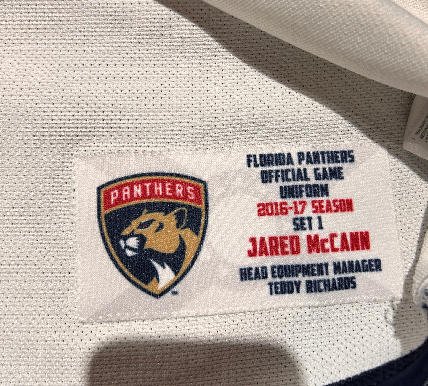 Jared McCann Game-Worn 2016/17 Set 1 100th Anniversary Patch