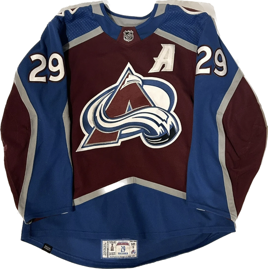Nathan MacKinnon 2022/23 Colorado Avalanche Home #29 Game Worn Jersey
