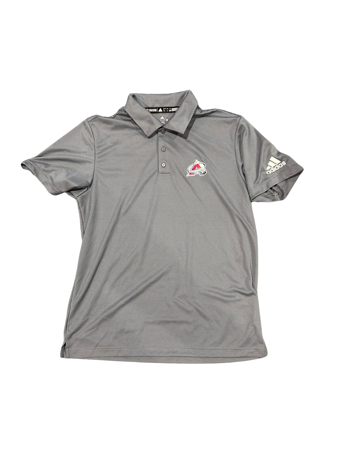 Colorado Avalanche Gray Adidas Golf Polo