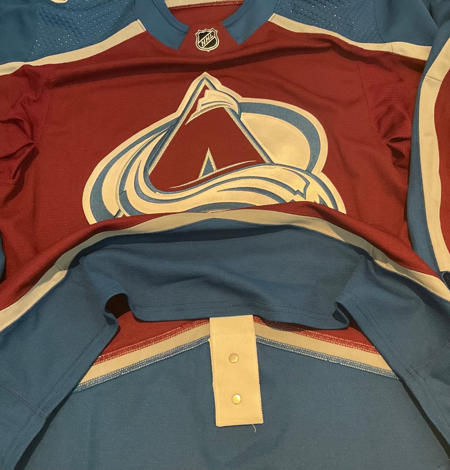 Authentic MiC Primegreen Colorado Avalanche Home Jersey