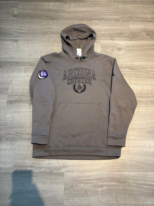 Arizona Coyotes Desert Night Player Worn Gray Adidas Hoodie