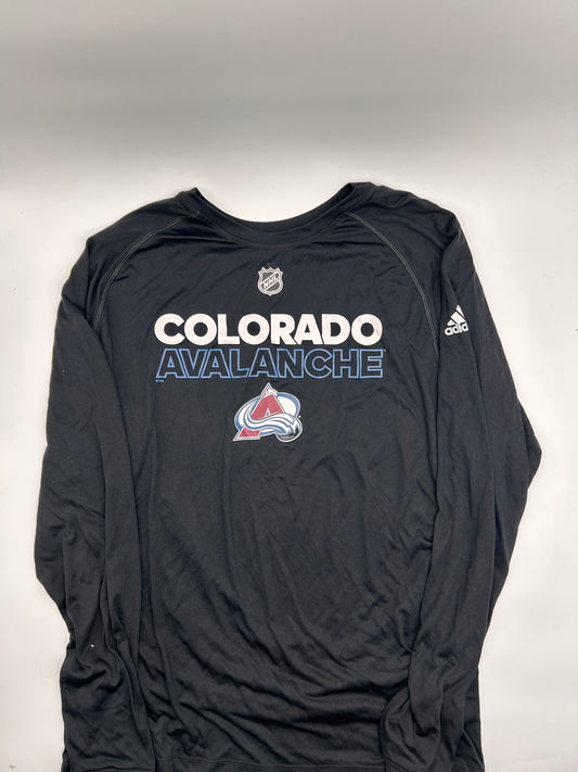 New Colorado Avalanche Black Adidas Long Sleeve T-Shirt