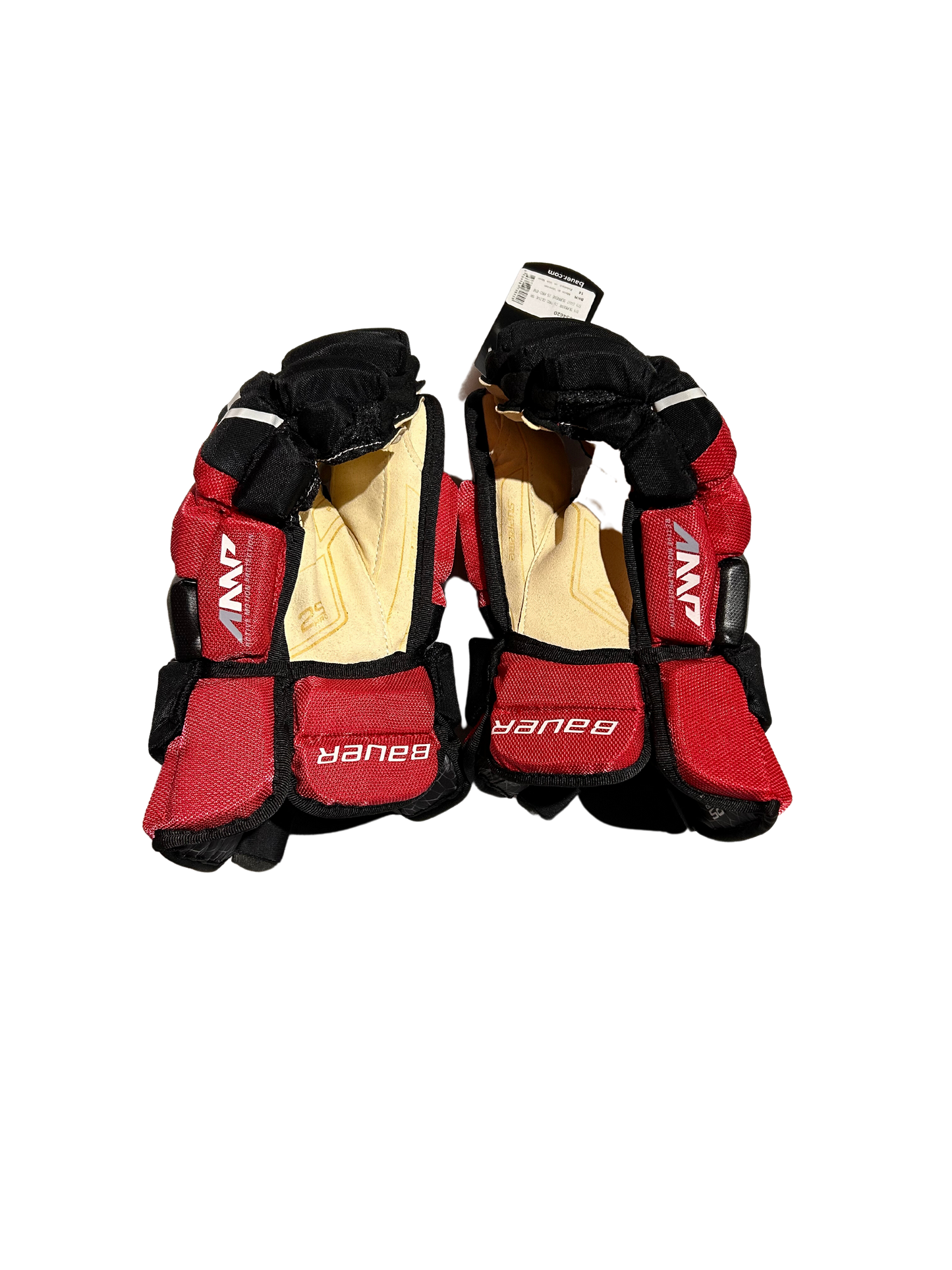 New Red & Black 14" Bauer 2S Pro Gloves