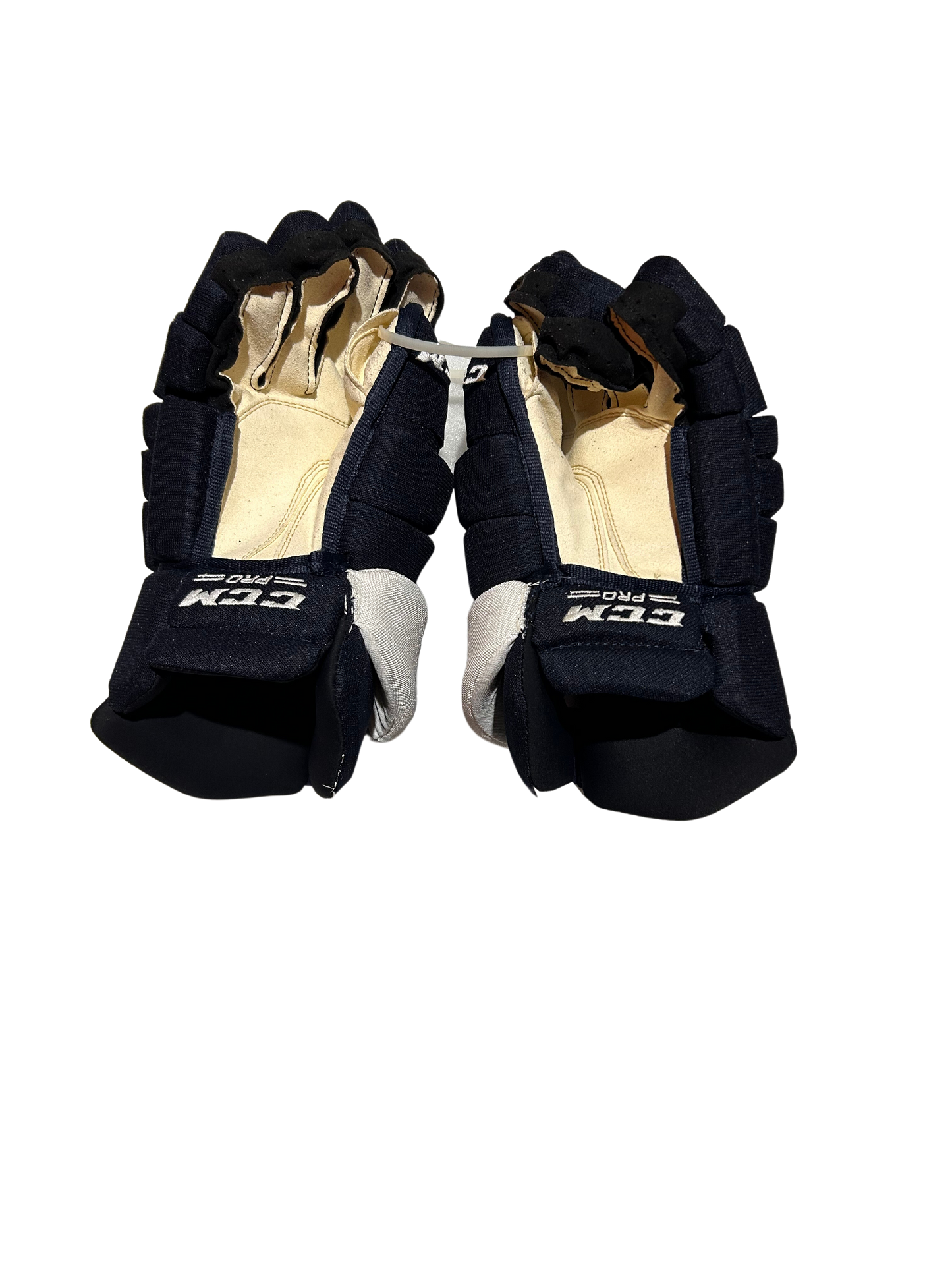 New Navy & White Colorado Avalanche 14" CCM HGTK Gloves (Multiple Players)