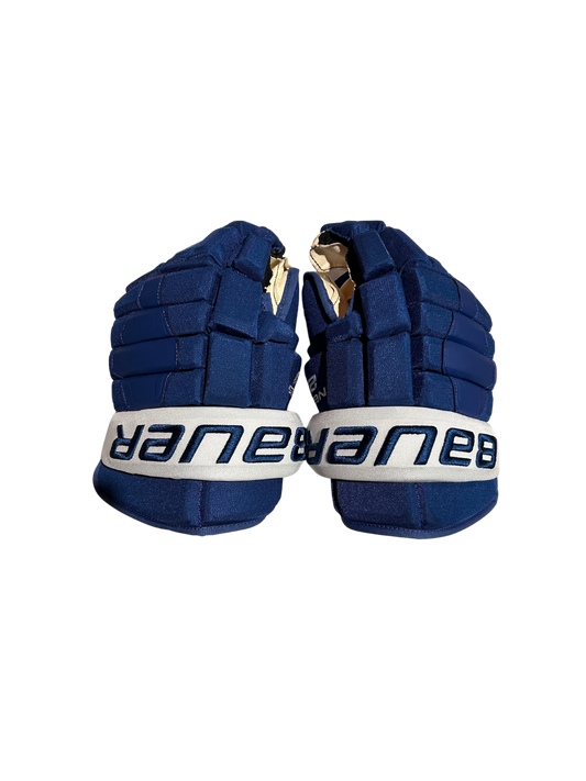 New Nieto Blue Colorado Avalanche 14" Bauer Nexus 2N Pro Gloves