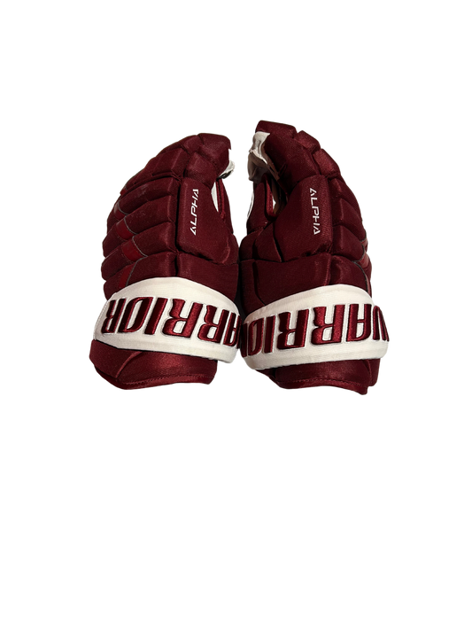 New Team Issued Reverse Retro Colorado Avalanche Warrior Alpha Gloves (Multiple Sizes)