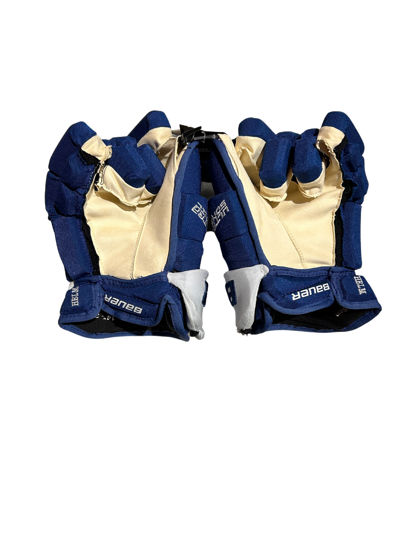 New Helm Blue Colorado Avalanche 14" Bauer Ultrasonic Gloves (Extended or Short Cuff)