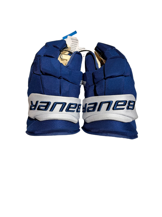 New Helm Blue Colorado Avalanche 14" Bauer Ultrasonic Gloves (Extended or Short Cuff)