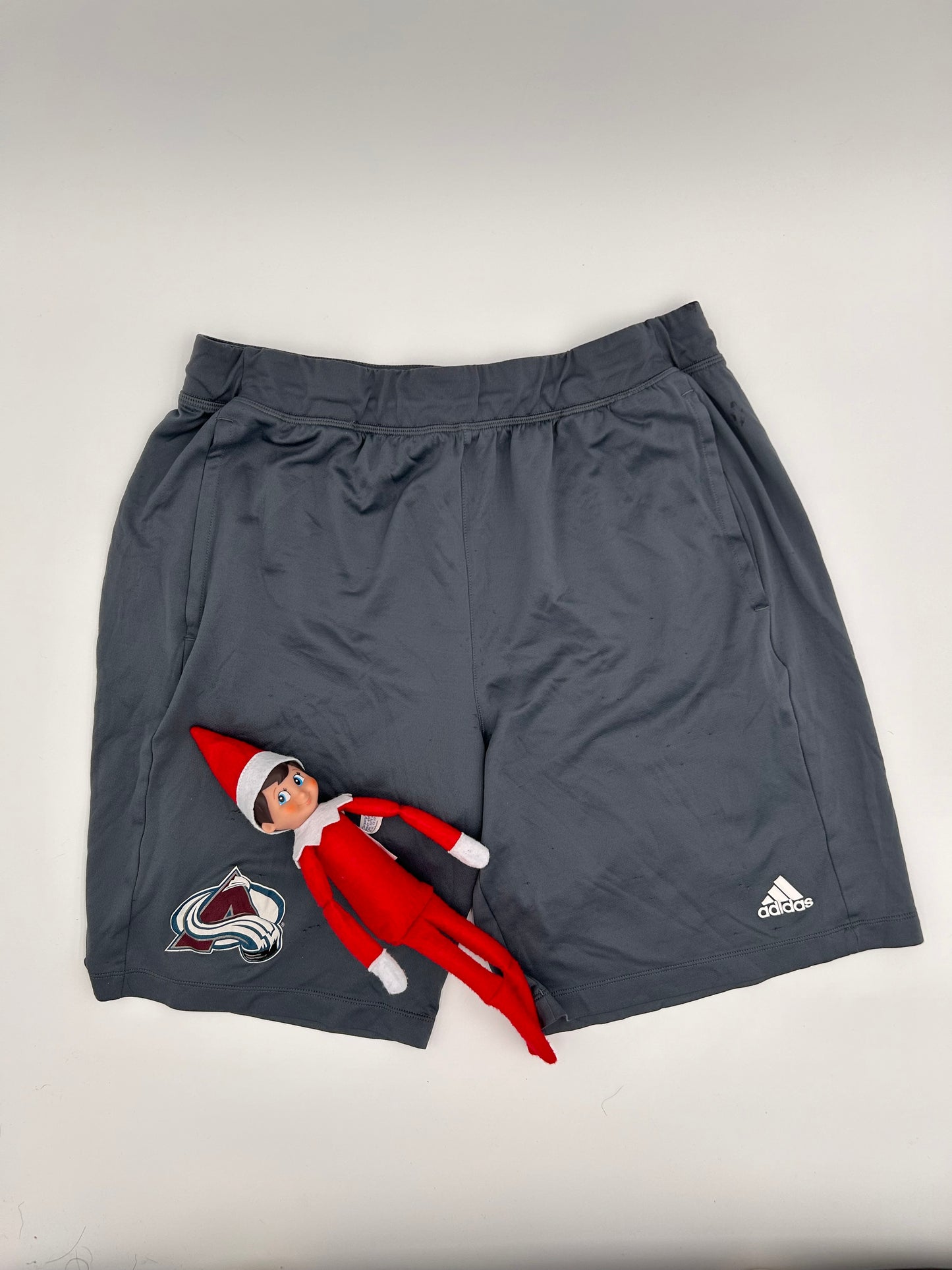 Gray Colorado Avalanche Adidas Shorts