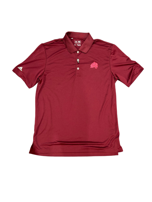 Colorado Avalanche Maroon (Red Logo) Adidas Golf Polo