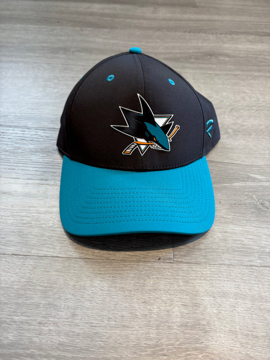 San Jose Sharks Team Issued Fanatics Black Men's Fitted Hat