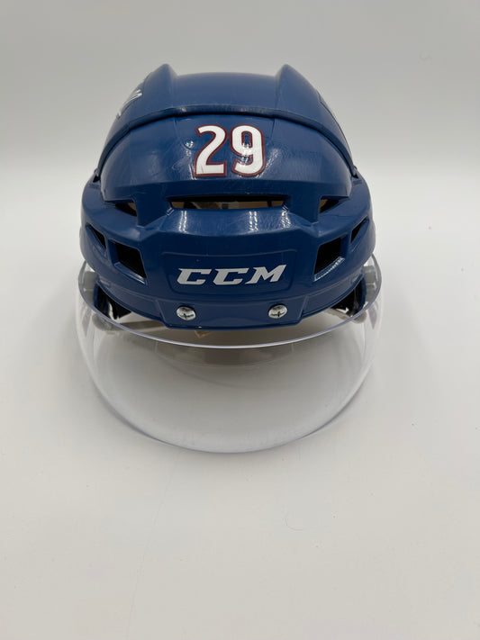 Nathan MacKinnon 2021/22 Stanley Cup Finals Game Worn Helmet