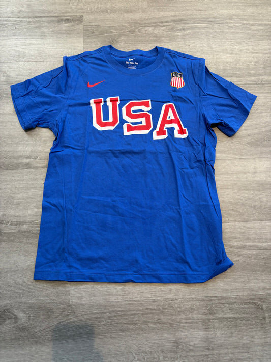 New Team USA Blue Nike Short Sleeve Shirt (Large)