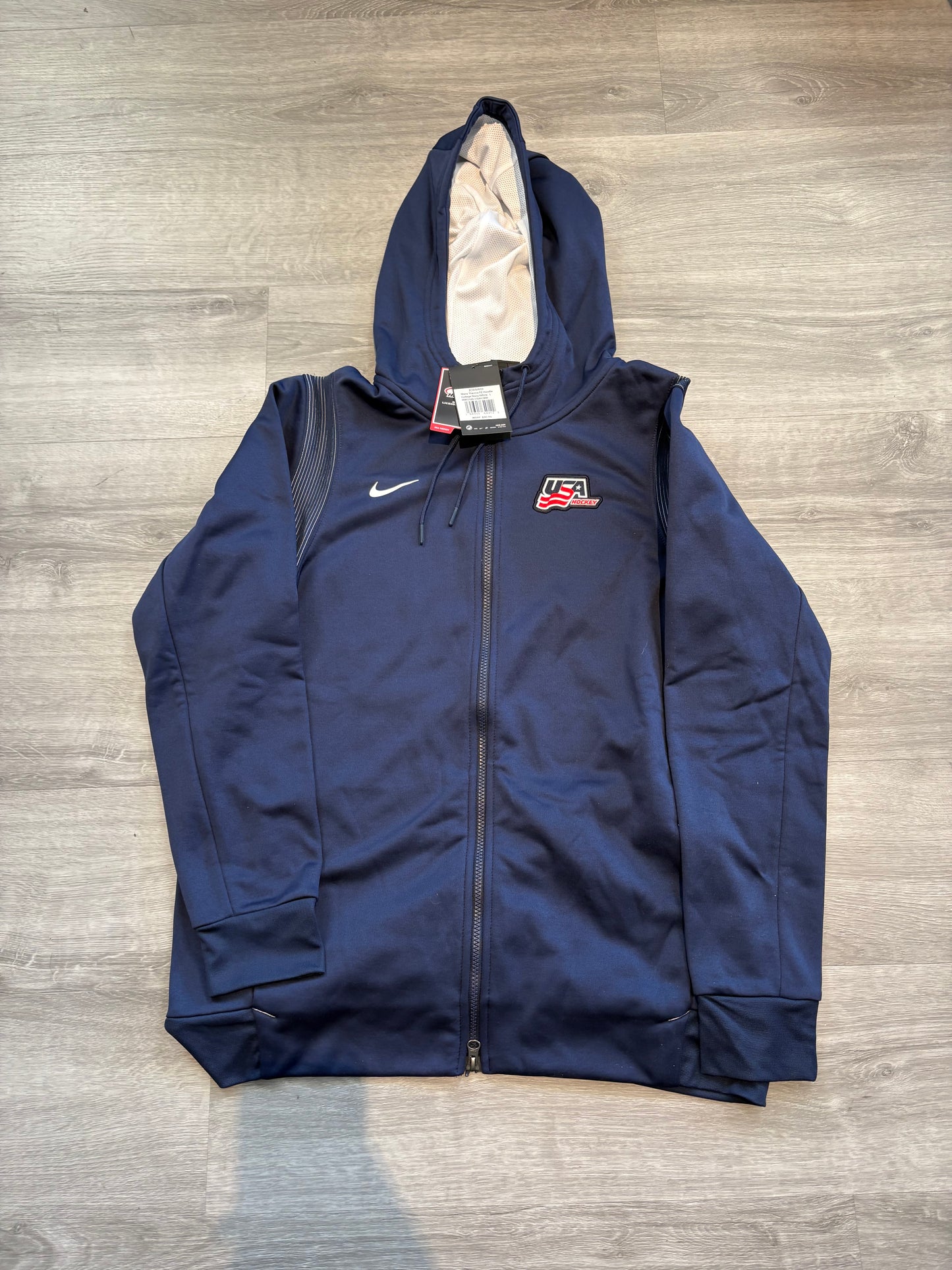 New Blue Nike Team USA Full Zip Sweatshirt (Large)