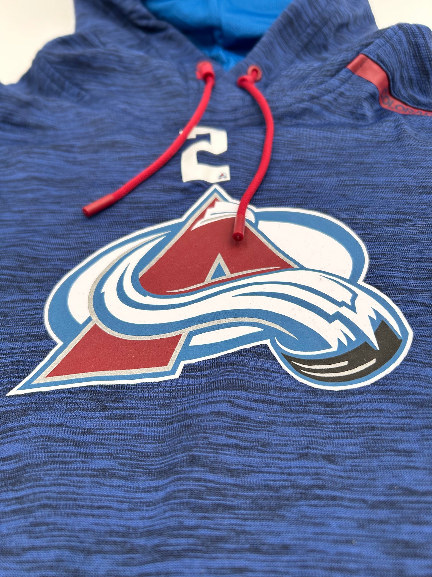 Colorado Avalanche Player Worn Blue Sweatshirt (With Patch)