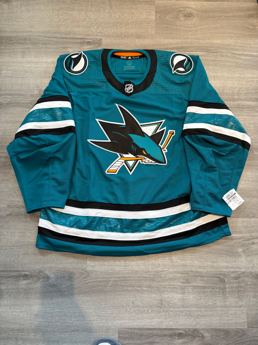 San Jose Sharks Home Adidas Made in Canada Jersey