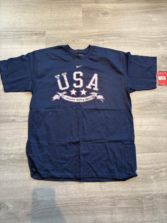 New Team USA Blue Nike Short Sleeve Shirt (Large)